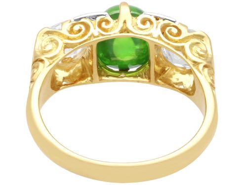 fig 8. Antique 2.54ct Demantoid Garnet and 1.58ct Diamond 18ct Yellow Gold Ring Circa 1900