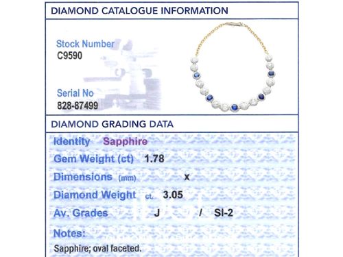 ANTIQUE 178CT SAPPHIRE AND 305CT DIAMOND 18CT YELLOW GOLD BRACELET CIRCA 1930 - ADDITIONAL PHOTO 17