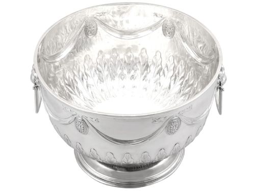ANTIQUE VICTORIAN STERLING SILVER PRESENTATION BOWL - ADDITIONAL PHOTO 2