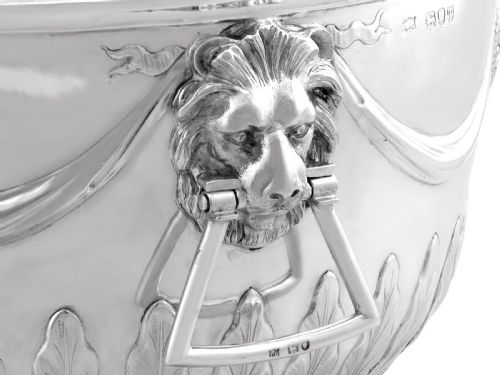 ANTIQUE VICTORIAN STERLING SILVER PRESENTATION BOWL - ADDITIONAL PHOTO 6