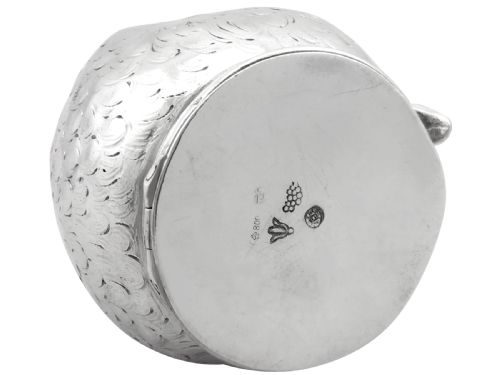 ANTIQUE GERMAN SILVER TABLE SNUFF PARROT BOX CIRCA 1900 - ADDITIONAL PHOTO 13