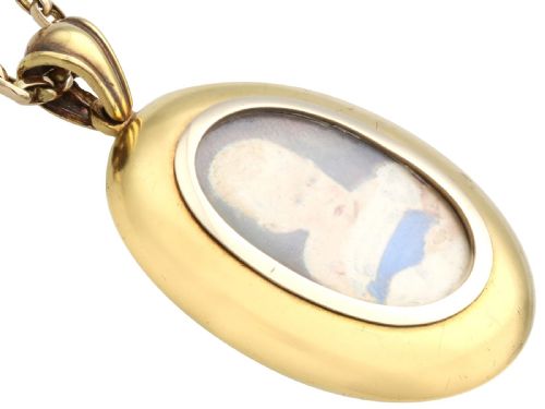 ANTIQUE 164CT CITRINE 182CT GARNET PEARL SEED PEARL AND 18CT YELLOW GOLD LOCKET CIRCA 1860 - ADDITIONAL PHOTO 8