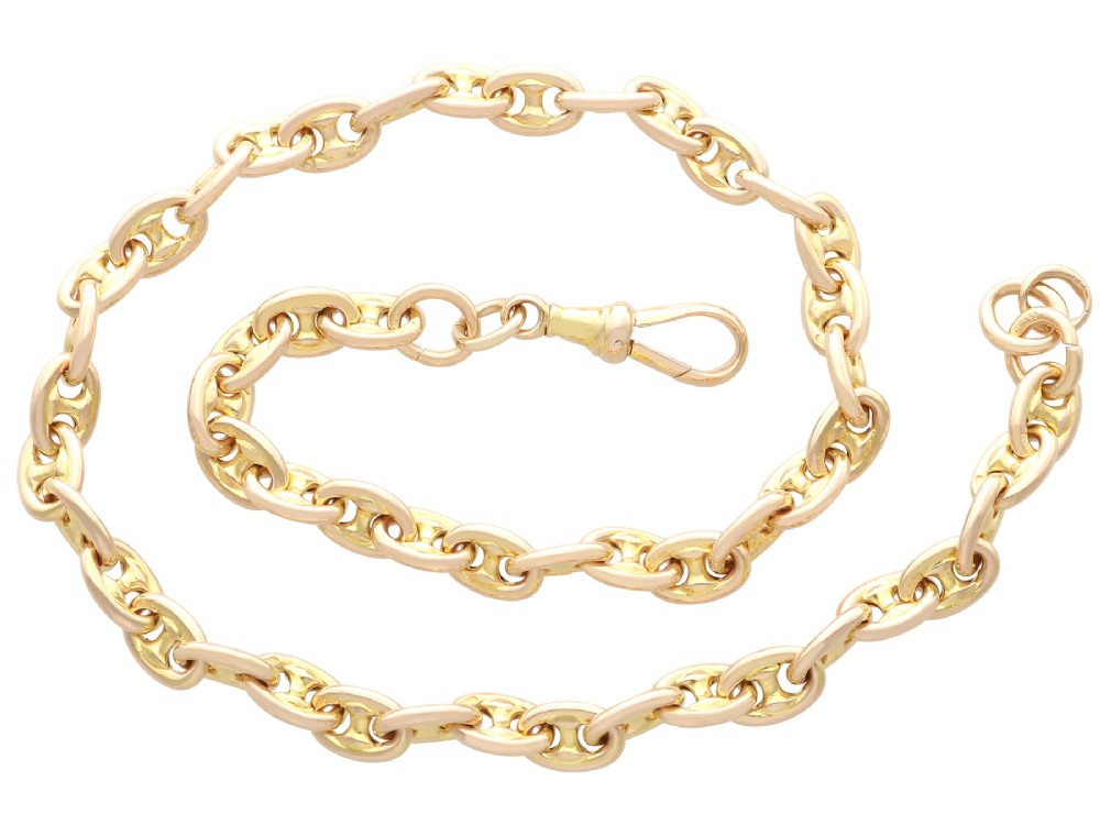 Antique 15ct Yellow Gold Watch Chain Circa 1870