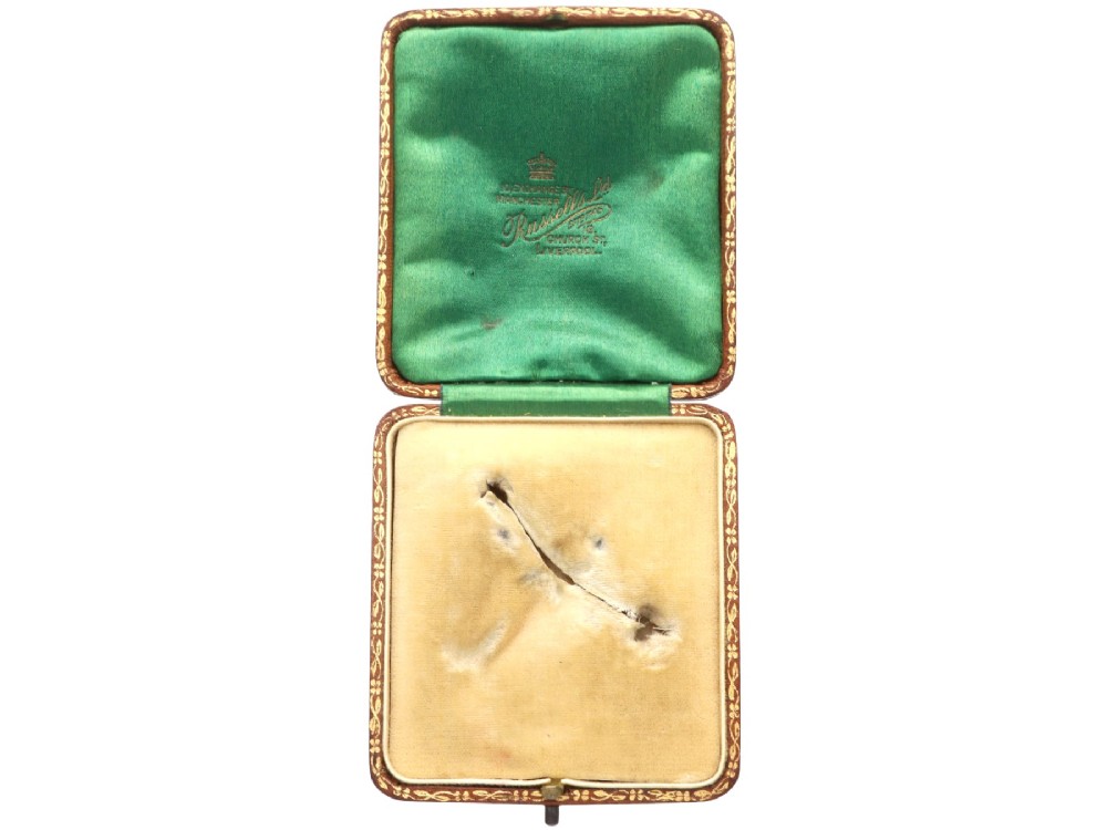 An antique late Victorian dragonfly brooch crafted in yellow gold with yellow enamel wings, garnet eyes, rose-cut diamond accents, and a elongated natural pearl abdomen. View XIV