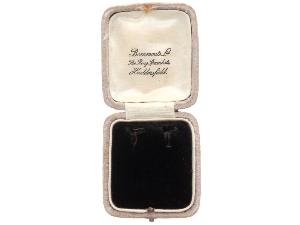 Natural Saltwater Pearl and 1.00ct Diamond 14ct Yellow Gold Drop Earrings - Antique Circa 1910 View IX