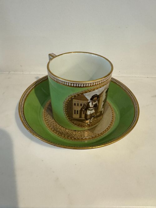 CUP SAUCER RARE MEISSEN CIRCA 1800 - ADDITIONAL PHOTO 1