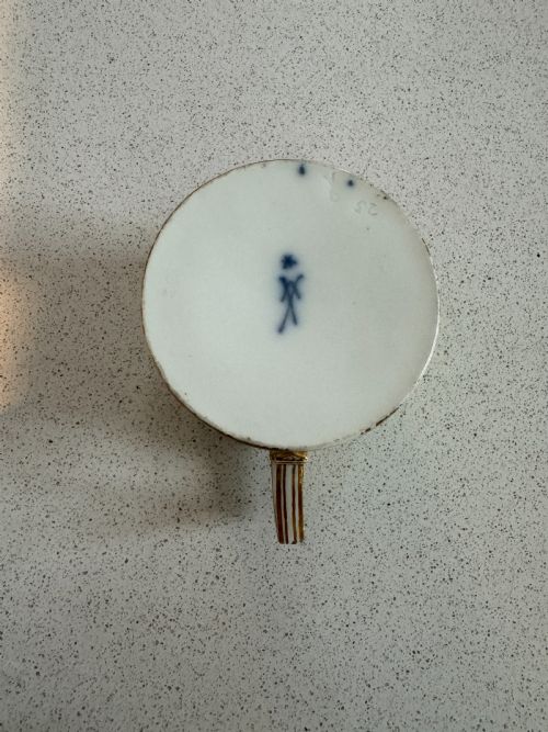 CUP SAUCER RARE MEISSEN CIRCA 1800 - ADDITIONAL PHOTO 5
