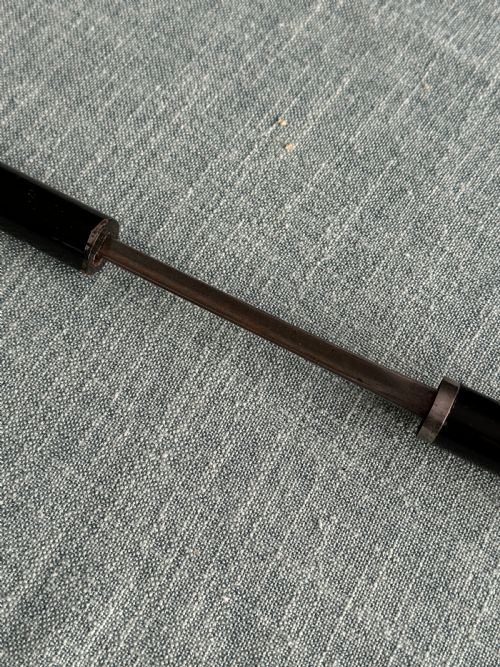 ELEGANT CHINESE SILVER AND EBONISED MALACCA SWORD STICK CIRCA 1880 - ADDITIONAL PHOTO 4