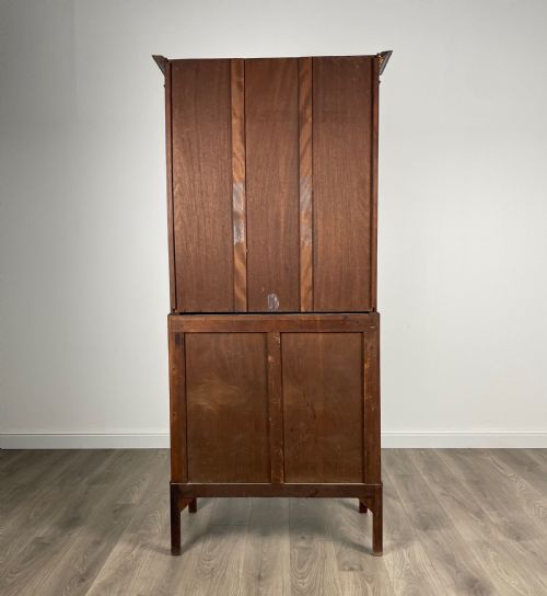 ANTIQUE EDWARDIAN BUREAU BOOKCASE IN WALNUT - ADDITIONAL PHOTO 6