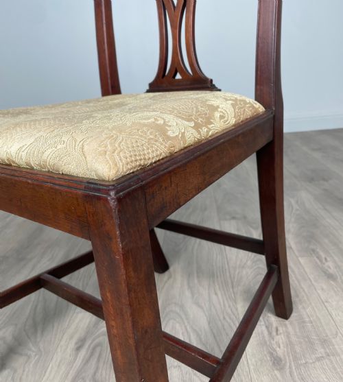 ANTIQUE 18TH CENTURY SET OF 6 DINING CHAIRS IN MAHOGANY - ADDITIONAL PHOTO 4