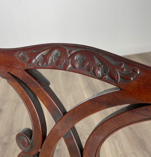 ANTIQUE 18TH CENTURY SET OF 6 DINING CHAIRS IN MAHOGANY - ADDITIONAL PHOTO 8