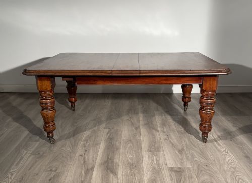 antique edwardian dining table in mahogany - CATEGORY: ANTIQUE TABLES - DATED EDWARDIAN