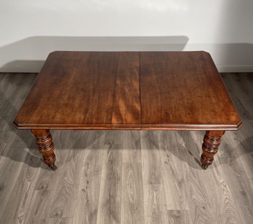 ANTIQUE EDWARDIAN DINING TABLE IN MAHOGANY - ADDITIONAL PHOTO 1
