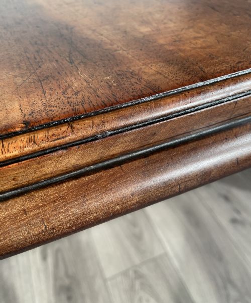 ANTIQUE EDWARDIAN DINING TABLE IN MAHOGANY - ADDITIONAL PHOTO 5