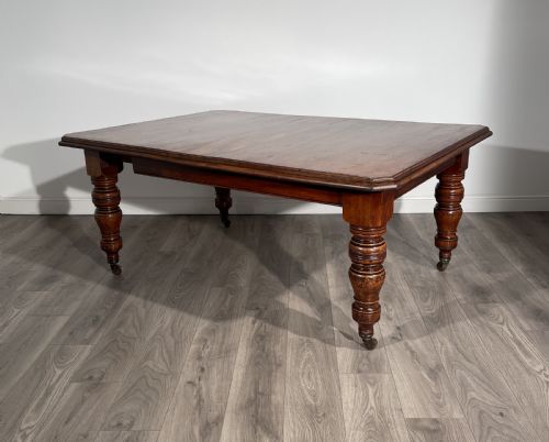 ANTIQUE EDWARDIAN DINING TABLE IN MAHOGANY - ADDITIONAL PHOTO 6