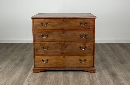 antique 18th century secretaire chest of drawers in mahogany - CATEGORY: ANTIQUE CHEST OF DRAWERS - DATED GEORGIAN