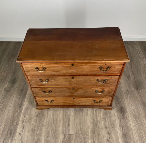 ANTIQUE 18TH CENTURY SECRETAIRE CHEST OF DRAWERS IN MAHOGANY - ADDITIONAL PHOTO 8