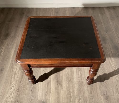 ANTIQUE 19TH CENTURY FREESTANDING LIBRARY TABLE WRITING TABLE IN MAHOGANY - ADDITIONAL PHOTO 1
