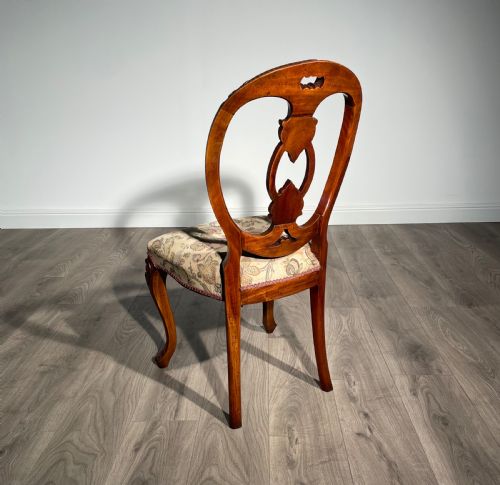 ANTIQUE 20TH CENTURY SET OF 8 CARVED DINING CHAIRS IN MAHOGANY - ADDITIONAL PHOTO 7