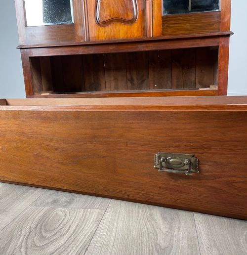 ANTIQUE 20TH CENTURY WARDROBE IN WALNUT - ADDITIONAL PHOTO 3