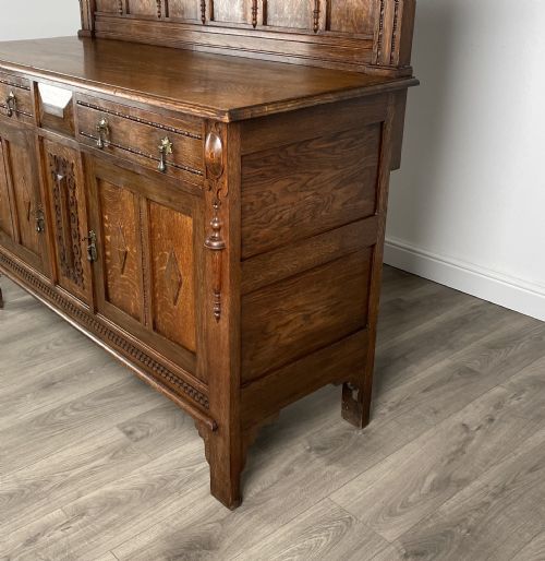 ANTIQUE 20TH CENTURY SIDEBOARD IN OAK - ADDITIONAL PHOTO 5