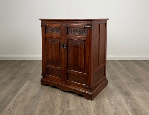 ANTIQUE 20TH CENTURY OLD CHARM CUPBOARD IN OAK - ADDITIONAL PHOTO 2
