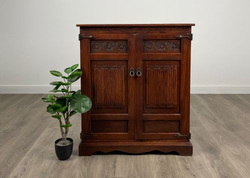 ANTIQUE 20TH CENTURY OLD CHARM CUPBOARD IN OAK - ADDITIONAL PHOTO 10