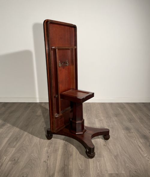 ANTIQUE WILLIAM IV TILT TOP SIDE TABLE IN MAHOGANY - ADDITIONAL PHOTO 4