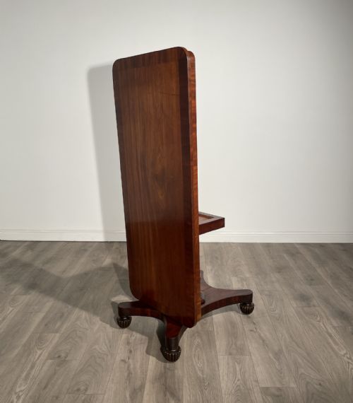 ANTIQUE WILLIAM IV TILT TOP SIDE TABLE IN MAHOGANY - ADDITIONAL PHOTO 8