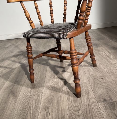 ANTIQUE 20TH CENTURY GENTLEMAN'S CHAIR IN ELM - ADDITIONAL PHOTO 2