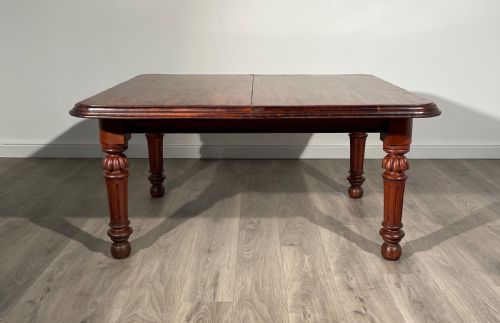 ANTIQUE 19TH CENTURY DINING TABLE IN MAHOGANY - ADDITIONAL PHOTO 1