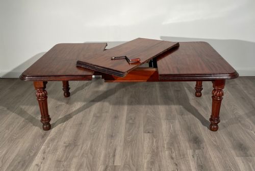 ANTIQUE 19TH CENTURY DINING TABLE IN MAHOGANY - ADDITIONAL PHOTO 2