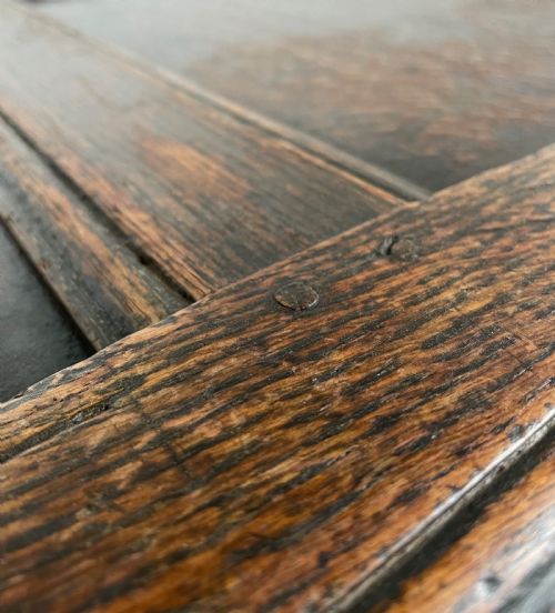 ANTIQUE 18TH CENTURY BLANKET BOX COFFER IN OAK - ADDITIONAL PHOTO 3