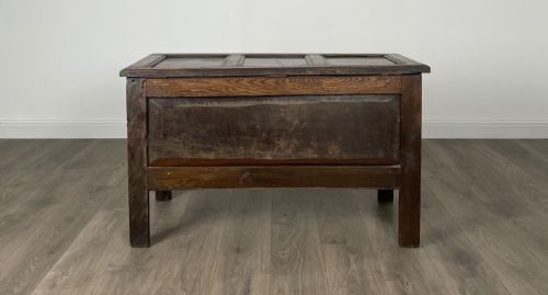 ANTIQUE 18TH CENTURY BLANKET BOX COFFER IN OAK - ADDITIONAL PHOTO 5