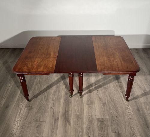 ANTIQUE 18TH CENTURY DINING TABLE IN MAHOGANY - ADDITIONAL PHOTO 5