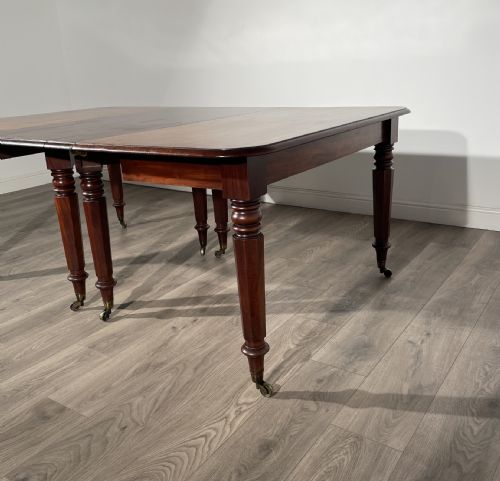 ANTIQUE 18TH CENTURY DINING TABLE IN MAHOGANY - ADDITIONAL PHOTO 12