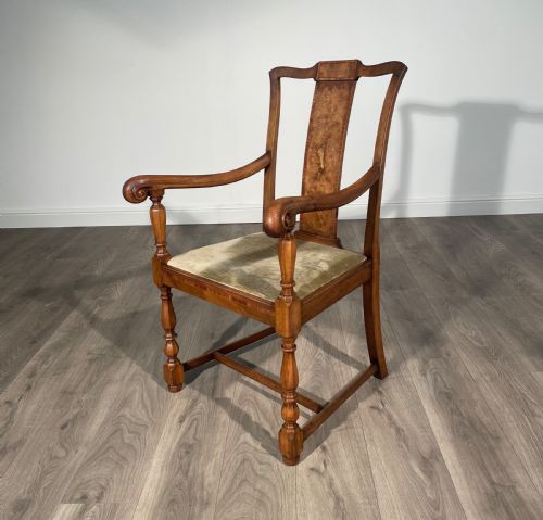ANTIQUE 19TH CENTURY SET OF 6 DINING CHAIRS IN WALNUT - ADDITIONAL PHOTO 1