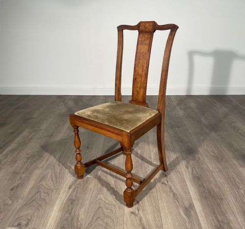 ANTIQUE 19TH CENTURY SET OF 6 DINING CHAIRS IN WALNUT - ADDITIONAL PHOTO 3