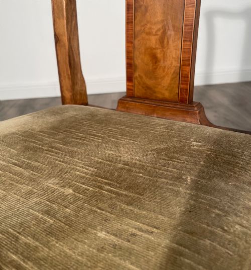 ANTIQUE 19TH CENTURY SET OF 6 DINING CHAIRS IN WALNUT - ADDITIONAL PHOTO 11