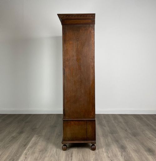 LARGE 20TH CENTURY EDWARDIAN WARDROBE IN OAK - ADDITIONAL PHOTO 3