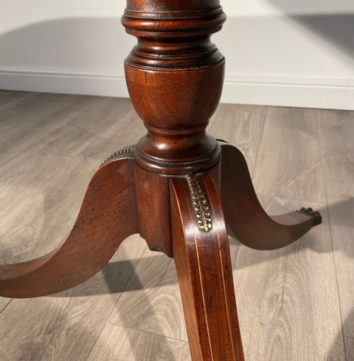 fig 5. 20th Century Brass Inlaid Dining Table In Mahogany