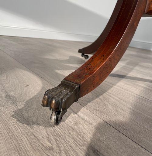 fig 6. 20th Century Brass Inlaid Dining Table In Mahogany