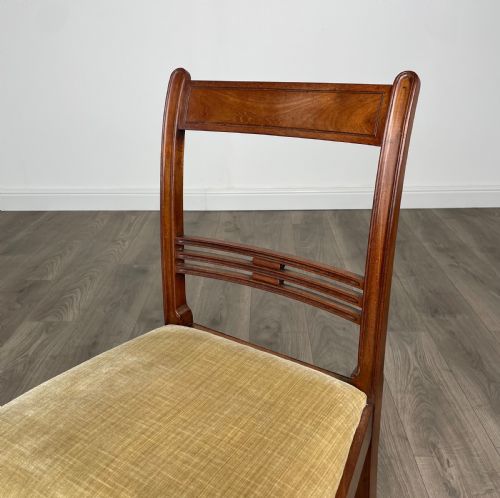ANTIQUE 18TH CENTURY SET OF 6 DINING CHAIRS IN MAHOGANY - ADDITIONAL PHOTO 2
