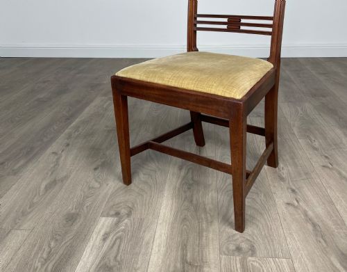 ANTIQUE 18TH CENTURY SET OF 6 DINING CHAIRS IN MAHOGANY - ADDITIONAL PHOTO 4