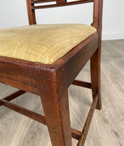 ANTIQUE 18TH CENTURY SET OF 6 DINING CHAIRS IN MAHOGANY - ADDITIONAL PHOTO 5