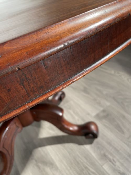 ANTIQUE 19TH CENTURY MAHOGANY TILT TOP BREAKFAST TABLE - ADDITIONAL PHOTO 5