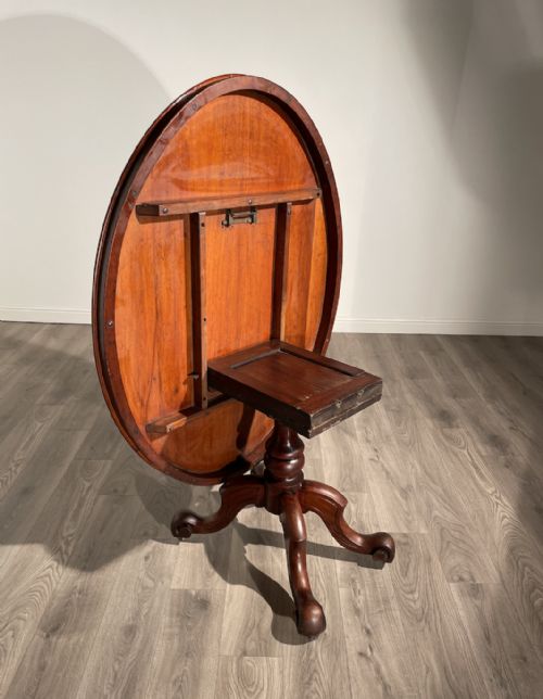 ANTIQUE 19TH CENTURY MAHOGANY TILT TOP BREAKFAST TABLE - ADDITIONAL PHOTO 6