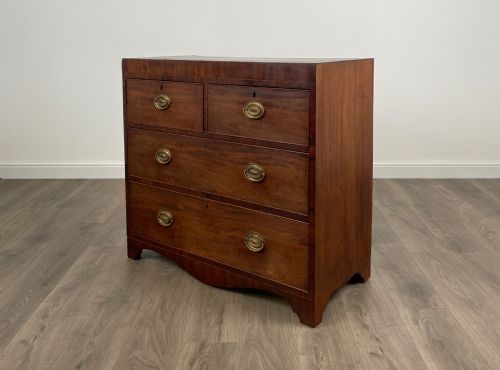 ANTIQUE 18TH CENTURY INLAID CHEST OF DRAWERS IN MAHOGANY - ADDITIONAL PHOTO 5