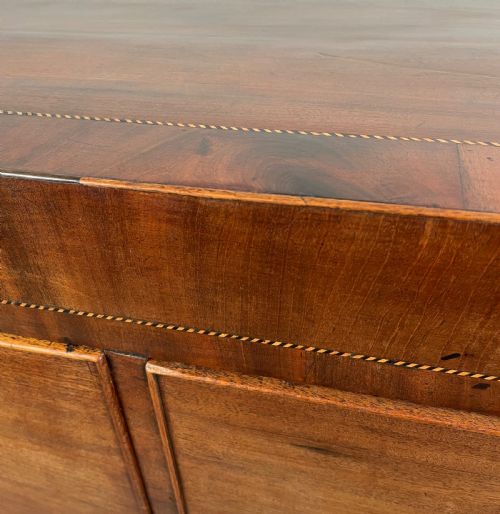ANTIQUE 18TH CENTURY INLAID CHEST OF DRAWERS IN MAHOGANY - ADDITIONAL PHOTO 14