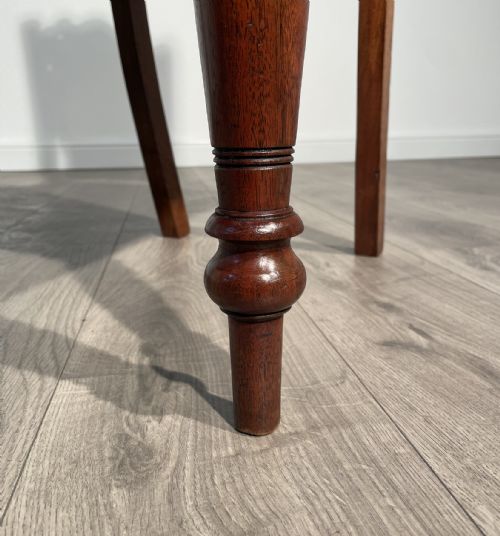 ANTIQUE SET OF 6 EDWARDIAN DINING CHAIRS IN OAK - ADDITIONAL PHOTO 4